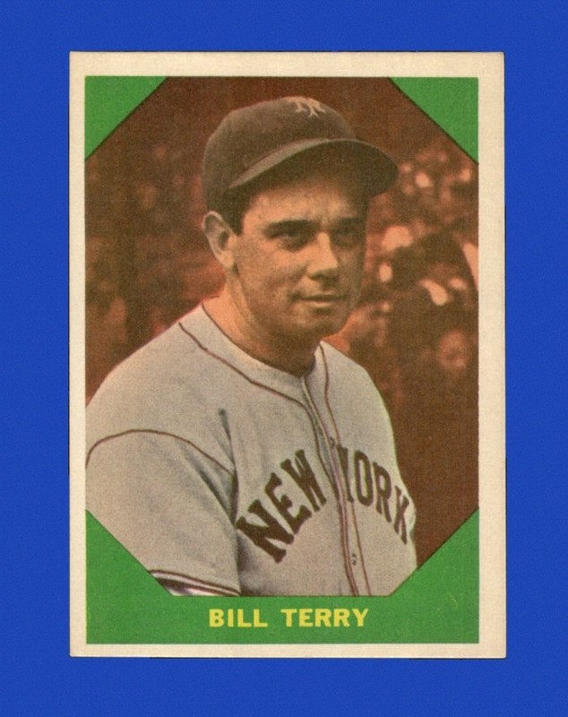 1960 Fleer Set-Break # 52 Bill Terry NM-MT OR BETTER *GMCARDS*