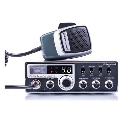 Midland Branded Vehicle Transmitter, Model ALAN 48 C217.09 Black Color