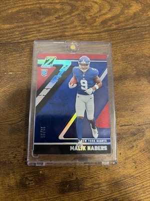 2024 Panini Zenith - Z-Team Malik Nabers #7 Blue /25 (RC)