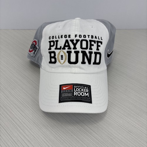 Cappello Nike Ohio State College Football 2025 Playoff Bound Regolabile M/L Grigio NUOVO