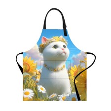 Funny Apron Pockets Women Men Adjustable Kitchen Cooking BBQ Cute Animal Decor