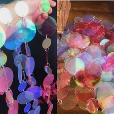 1meter Large Sequin Chain Shiny Decorative Strip Birthday Festival Party Pendant