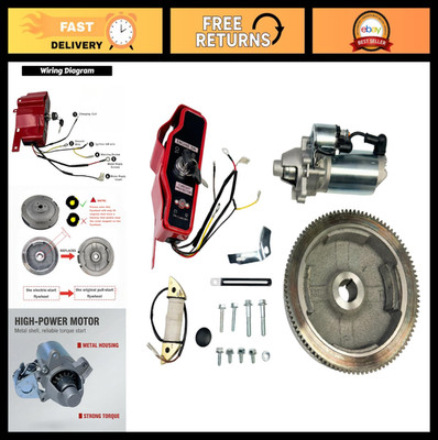 Electric Start Motor Kit for GX390 GX340 - Complete Starter System