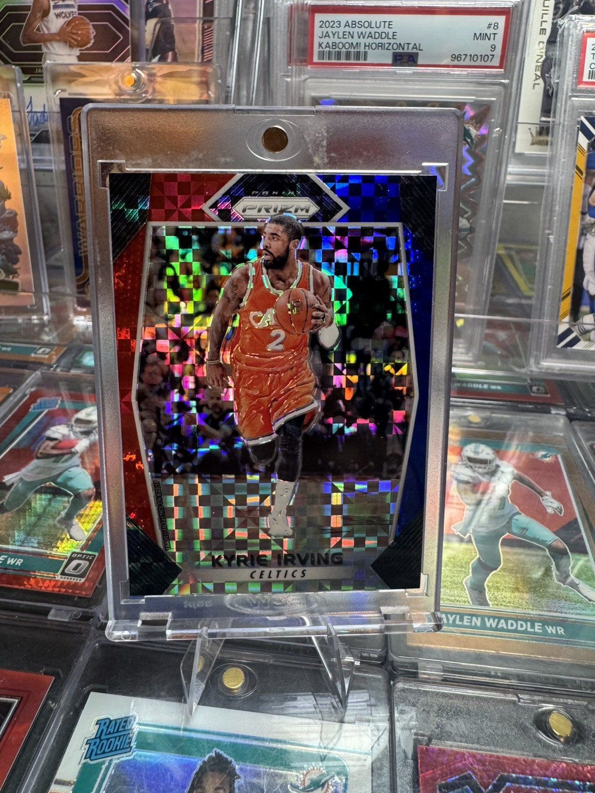 2017-18 Panini Prizm - Kyrie Irving Red/White/Blue Prizm #192