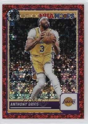 2023 Panini NBA Hoops Premium Stock Red Disco Prizm /149 Anthony Davis #177 17pt