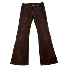 Calvin Klein Low Rise Corduroy Flare Pants Brown Womens Size 2 Y2K Boho Western