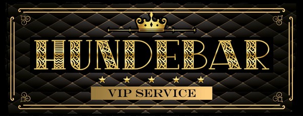 Holzschild 10X27 Cm Hundebar Vip Service Schwarzes Deko Geschenk Schild-image