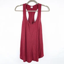 Vimmia Tank Top Racerback Sleeveless Red Activewear Yoga Workout Gym M Ruched