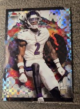 2024 Topps Finest Rare Nate Wiggins #51 Checkerboard Refractor Ravens RC NFL