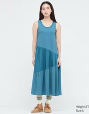 JWAnderson for Uniqlo Blue Cotton Sleeveless Dress S