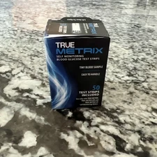 True Metrix Blood Glucose Test Strips 50 CT (1 BOX) EXP 12/2026 