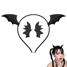Halloween Bat Headband Hair Clip Halloween Costume for Bat Wings Hairband Hai...