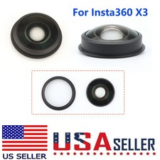 Camera Lens Glass For Insta360 X3 Camera Lens Ring Mount Repair Parts US Stock