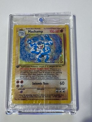 SEALED 1st Edition 1999 Machamp Base Set Holo 8/102 Pokemon Card - Rare