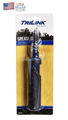 TriLink Saw Chain Grease Gun Pre Load Bar Lubricant, Easy Refill, Universal