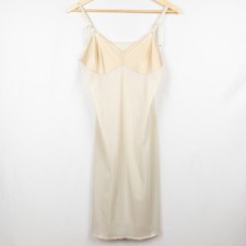 Women's Vintage Ivory Lace Slip Dress Coquette Romantic Bridal Angel Lingerie
