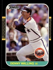 1987 Donruss Denny Walling Houston Astros #554