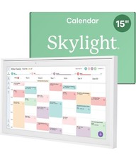 Skylight - Calendar: 15 Inch Touchscreen Smart Calendar and Chore Chart - White