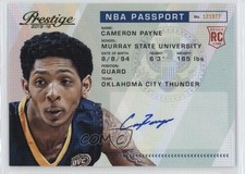 2015 Panini Prestige NBA Passport Signatures /99 Cameron Payne #PAS-CP Auto 19m2