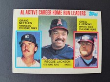 1984 Topps - Career Leaders Reggie Jackson, Graig Nettles, Greg Luzinski #712 NM
