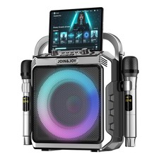 Portable Karaoke Machine, with Wireless Microphones, Bluetooth Party Speaker ...