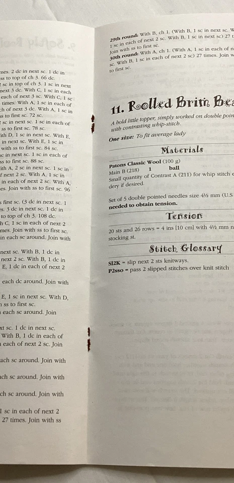 Sombreros para mujer Toques Nordic Aran Fair Isle #577 con patrones de ganchillo de punto Foto 4 de 4