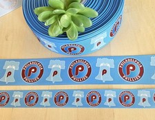 7/8 1.5" 1 YD Philadelphia Phillies Ribbon Phillie Throwback Ribbon
