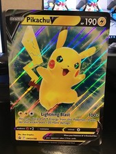 Pikachu V SWSH198 Jumbo Pokemon Black Star Pr...