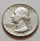 1963 D Washington Quarter 90% Silver       (X015)