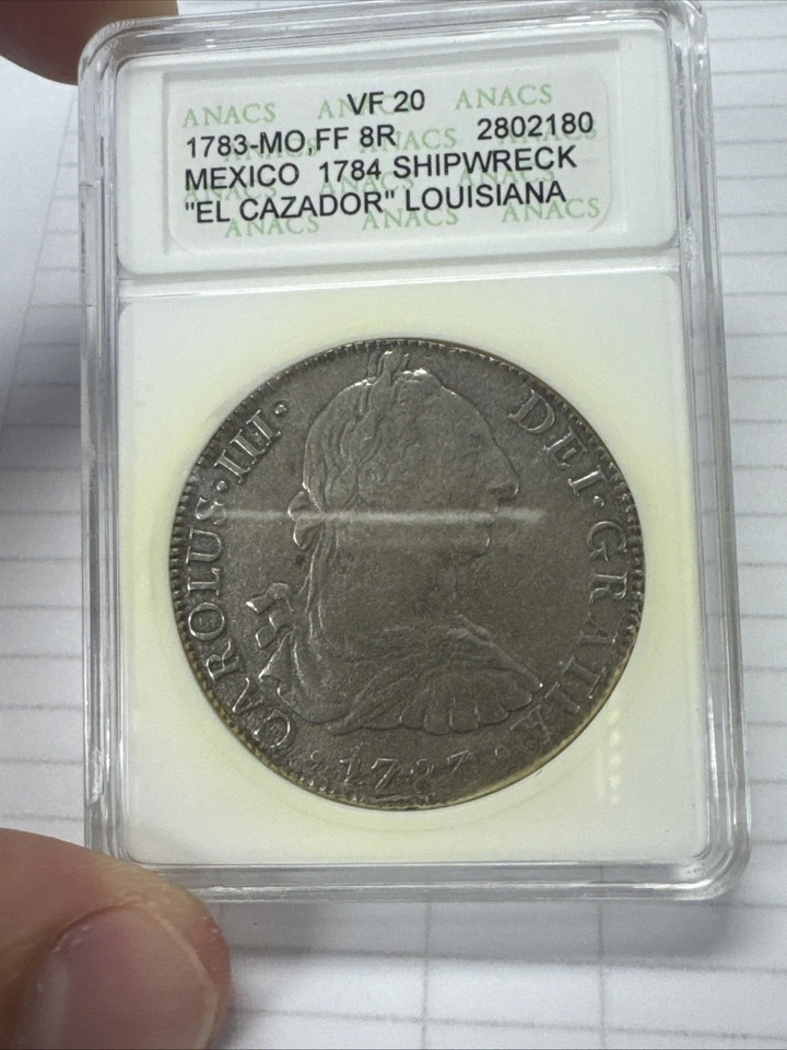 1783 Mo FF Mexico 8 Reales El Cazador - ANACS VF 20 - Image 3 of 4