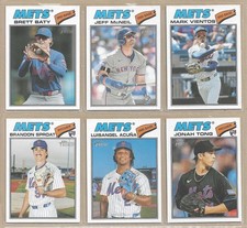 2026 Topps Heritage NEW YORK METS Base Team Set of (10) McLean Tong RC Baty Soto