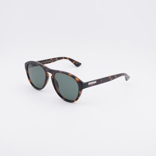 New Gucci GG0747S 003 Havana/Green 55-19-145 Sunglasses