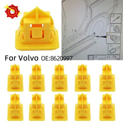 Car Plastic Rivets Side Skirt Sill Clip 8620997 For Volvo XC90 S40 C30 S80 S60