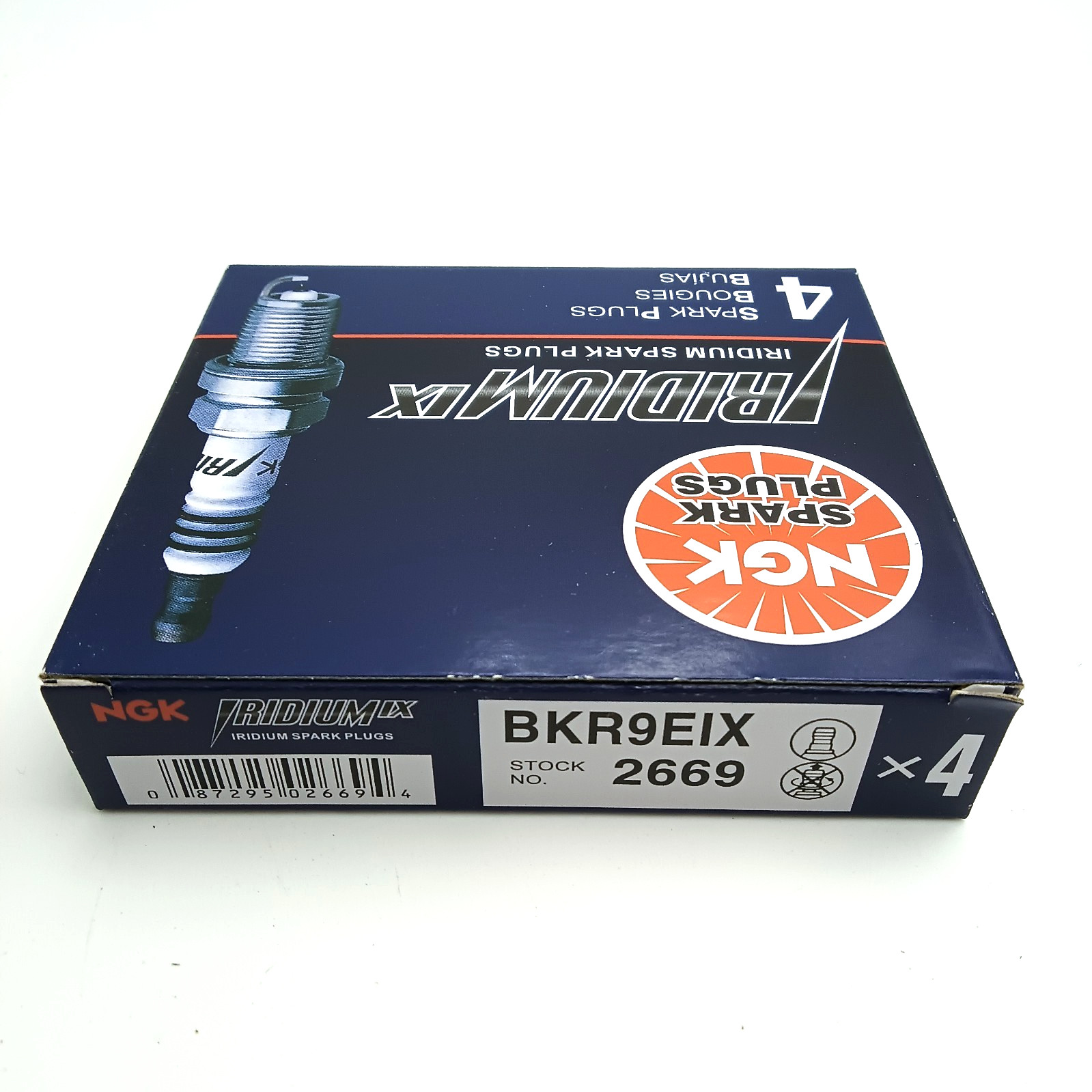 NGK 2669 4pcs Spark Plugs BKR9EIX IRIDIUM IX Genuine Japan 4pk