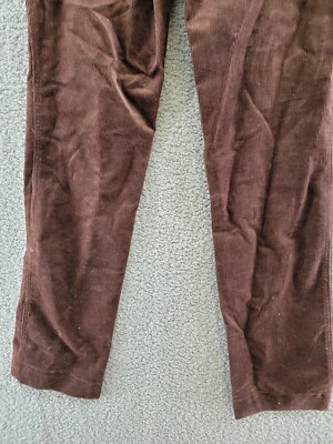 Staud Chisel Corduroy Pants Women's 6 Mahogany Zip Fly Staud Chisel Corduroy Pants Women's 6 Mahogany Zip Fly