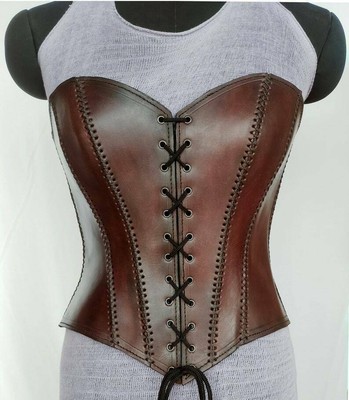 bustier cuir medieval