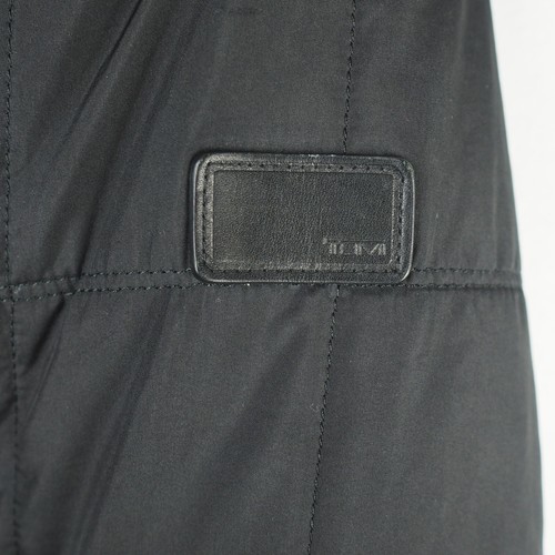 Tumi Quilted Puffer Jacket Mens Medium Black Insulated Fill T-Tech Zip ButtonTum - Picture 6 of 16