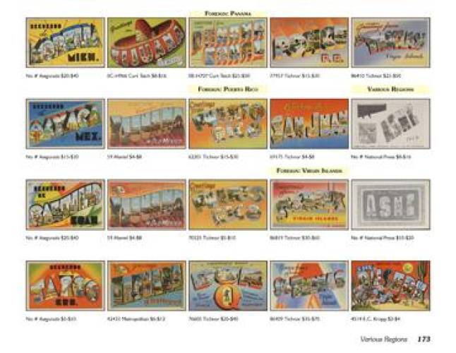 1930s50s Vintage Large Letter Tourist Postcards Guide eBay