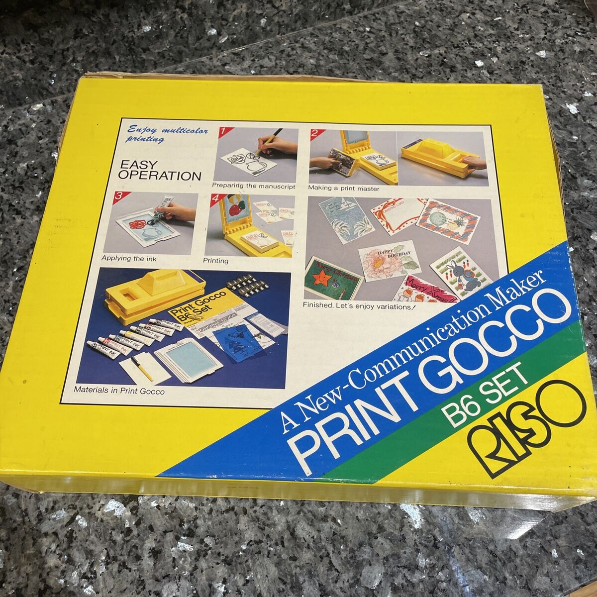 RISO PRINT GOCCO B6 Hi Mesh Set Screen Printing Kit, Ink RISO PRINT GOCCO B6 Hi Mesh Set Screen Printing Kit, Ink