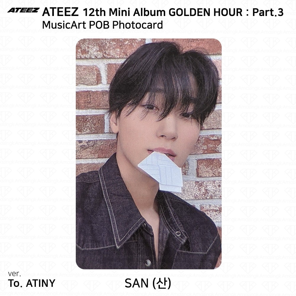 ATEEZ 12th Mini Golden Hour Part.3 MusicArt POB Photocard KPOP K