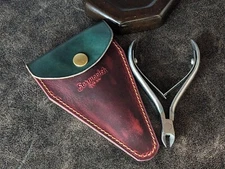 Handmade Leather Manicure Scissors Case, Manicure Case, Custom Scissors Pouch