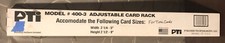 PTI Pyramid Model 400-3 Adjustable Time Card Rack Holder Wall Mount New