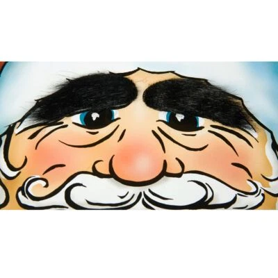 FESTARTIKEL MÜLLER GMBH Augenbrauen schwarz für Knecht Ruprecht Kostüm 7 cm Kostüm-Zubehör