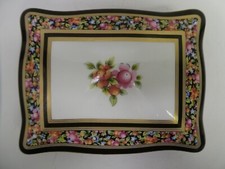 WEDGWOOD CLIO CARD CASE FLORAL DRESSING TABLE DISH TRINKET BOX PORCELAIN CHINA