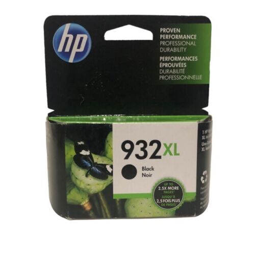 Cartucho de tinta negra genuino HP 932 XL (CN053AN) - sellado, fabricante de equipos originales 2020 - Imagen 1 de 1