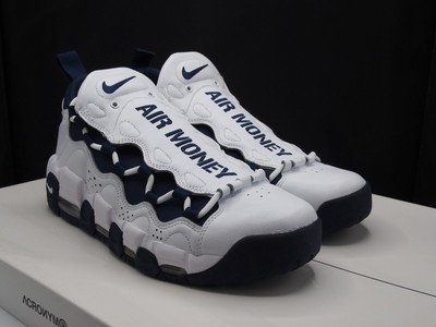 nike air more money navy blue