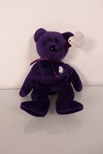 Ty Beanie Baby Princess Diana Princess of Wales Bear Purple 1997 PE Pellets Tag
