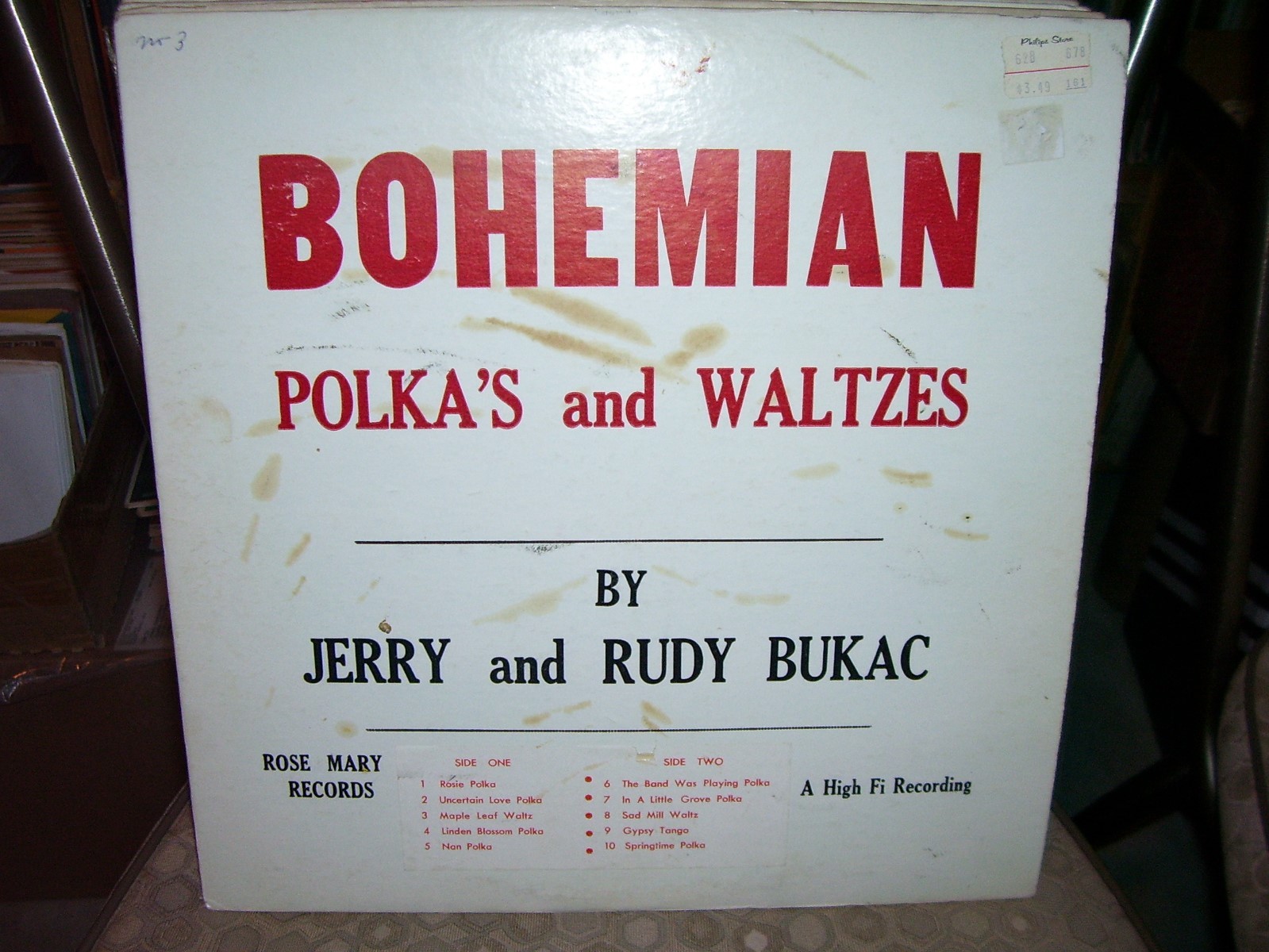 JERRY & RUDY BUKAC, Bohemian Polka's & Waltzs, Rose Mary 1000, Polka Music eBay