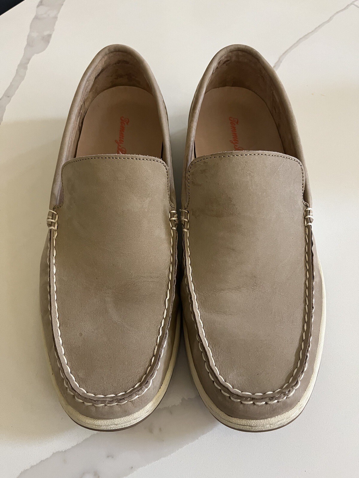 Tommy Bahama Mens Alexander Loafer Boat Shoes Size 14 Brown Leather