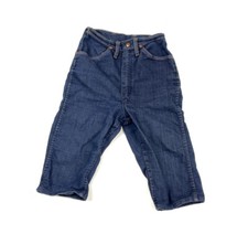 VTG Wrangler Capri Denim Jean Shorts Sanforized USA Made High-Waisted Misses 8